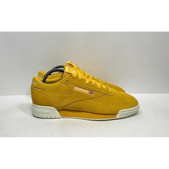 Sample Reebok Exofit Lo Clean Logo TRC Gold Suede Shoes Men’s Size 9 CN3507 - Picture 1 of 9